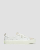 Buty Damskie Cariuma Oca Low White Premium Leather Vintage White Suede Sneaker