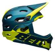 Kask full face BELL SUPER DH MIPS SPHERICAL matte gloss blue hi-viz