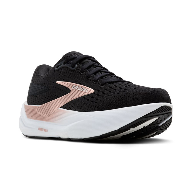 Buty do biegania damskie Ghost max 3 na asfalt czarne szerokie 1d - Brooks-running