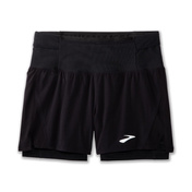 High Point 5" 2in1 Short 2.0 Męskie Spodenki Do Biegania Czarne - Brooks-Running