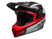 Kask full face BELL FULL-9 CARBON gloss white black hibiscus rio roz. M (55–57 cm)