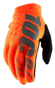 Rękawiczki 100% BRISKER Glove fluo orange black roz. S (długość dłoni 181-187 mm)