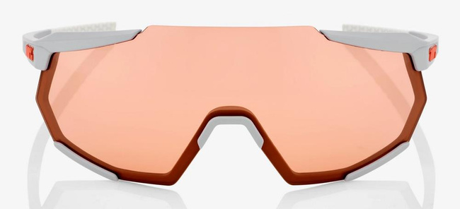 Okulary 100% RACETRAP Soft Tact Stone Grey - HiPER Coral Lens