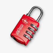 Kłódka SCICON TSA LUGGAGE PADLOCK Red