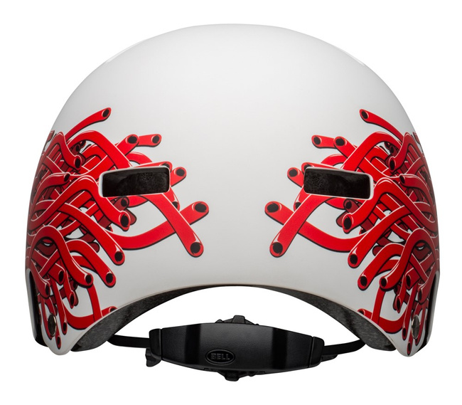 Kask juniorski BELL SPAN matte white eyes