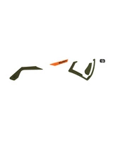 Zestaw do kastomizacji Rudy Project Defender Olive Rubber/Orange/Black