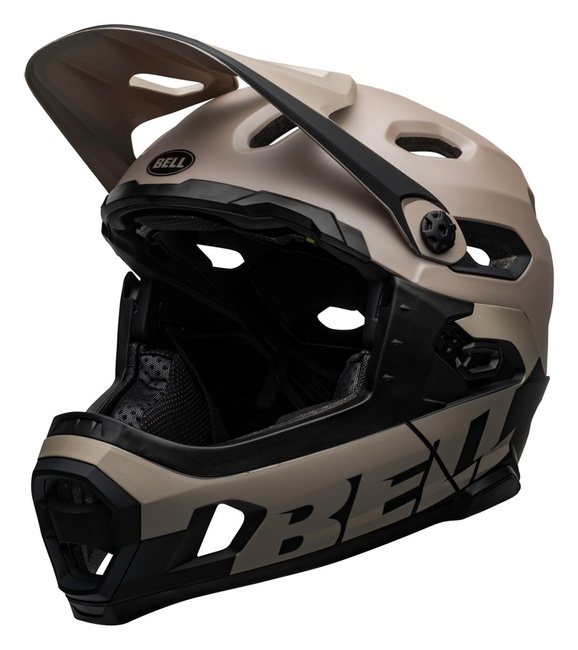 Kask full face BELL SUPER DH MIPS SPHERICAL matte gloss sand black