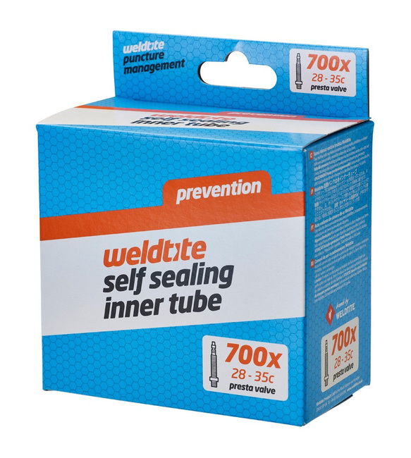 Dętka z płynem antyprzebiciowym WELDTITE Self Sealing Inner Tube 700 x 28c - 35c Presta