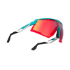 Okulary Rudy Project Defender Emerald White Matte - Multilaser Red
