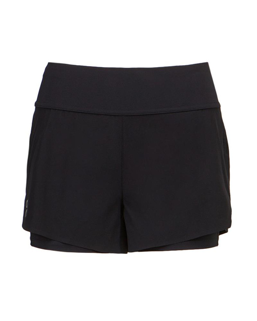 Spodenki damskie On Running RUNNING SHORTS BLACK