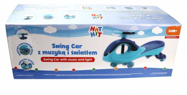 Swing Car z muzyką i światłem niebiesko-czerwony - Hot Hit