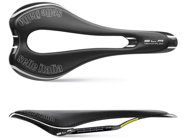 Siodło SELLE ITALIA SLR TEKNO FLOW, S carbon/keramic 7x9, carbon/fibra-tek, 110g carbon