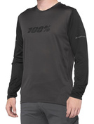 Koszulka męska 100% RIDECAMP Long Sleeve Jersey długi rękaw Black Charcoal