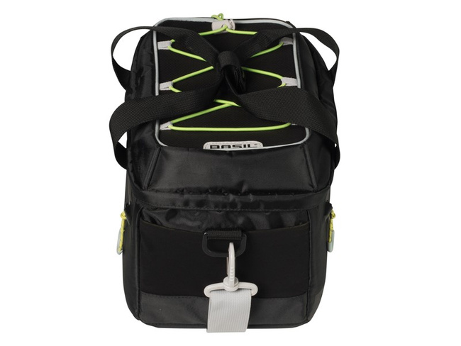 Torba na bagażnik BASIL MILES TRUNKBAG 7L, Universal Bridge System, wodoodporny poliester, czarna