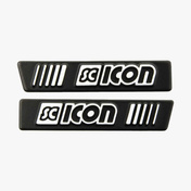 Logo SCICON LOGO METAL KIT AEROWING/AEROSHADE Black/White