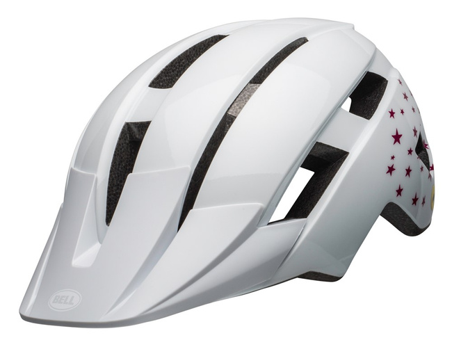 Kask juniorski BELL SIDETRACK II INTEGRATED MIPS white stars roz. Uniwersalny (50–57 cm)