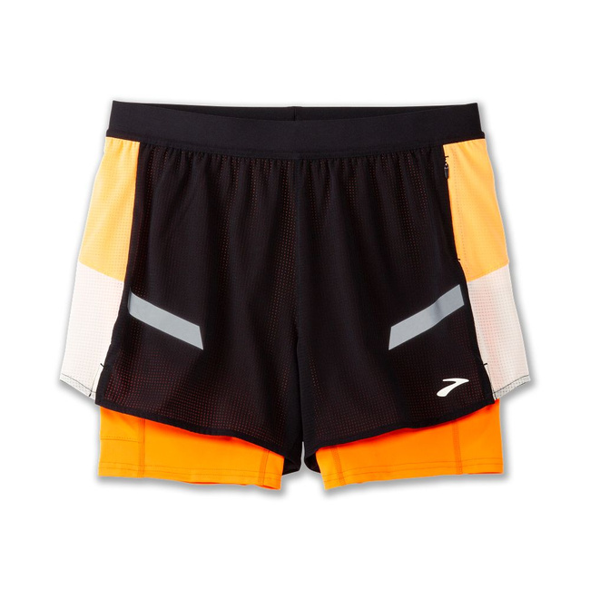 Damskie Spodenki Do Biegania Run Visible 4" 2in1 Short 2.0 - Brooks-Running