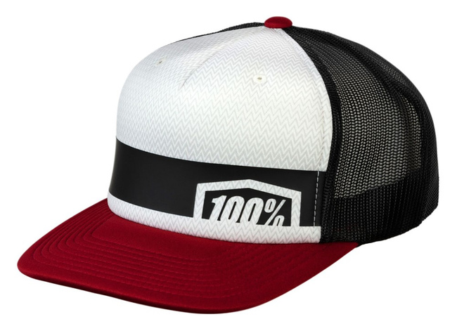 Czapka z daszkiem juniorska 100% QUEST Trucker Hat Brick