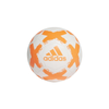 Piłka nożna Starlancer CLB FL7036 rozmiar 4 biało-pomarańczowa - Adidas
