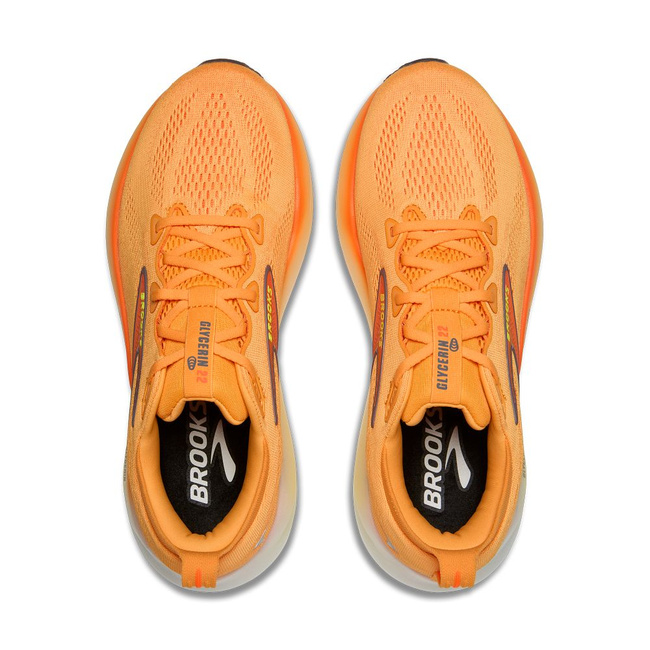 Buty do biegania męskie Glycerin 22 na asfalt pomarańczowe - Brooks-Running