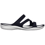 Klapki damskie Crocs Swiftwater Sandal W granatowo-białe 203998 462