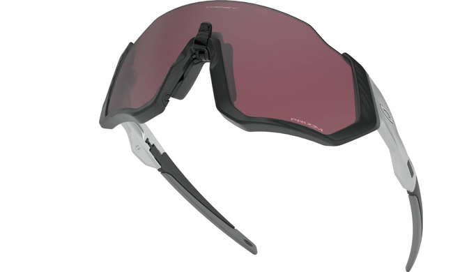 Oakley Flight Jacket - Matte Black/Sliver - Prizm Road Black- 009401-0937 - okulary przeciwsłoneczne