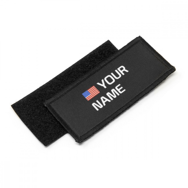 Wizytownik Scicon Velcro Customized Name Tag Black