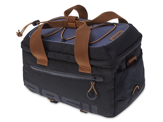 Torba na bagażnik BASIL MILES TRUNKBAG 7L, Universal Bridge System, wodoodporny poliester, granatowa