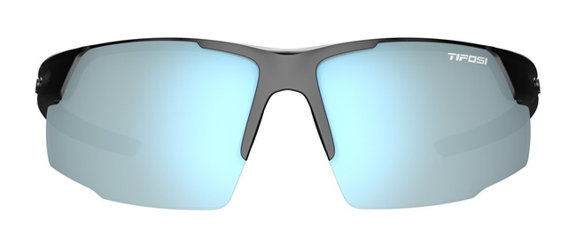 Okulary TIFOSI CENTUS gloss black (1 szkło Smoke Bright Blue 11,2% transmisja światła)