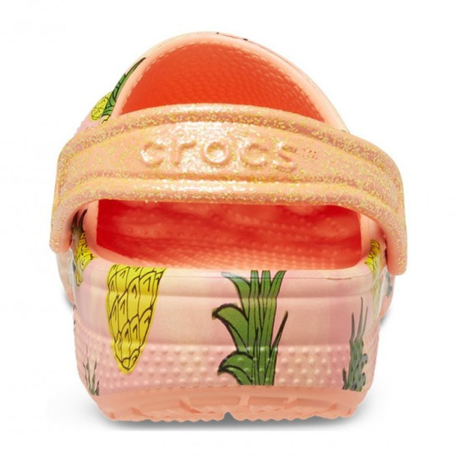 Chodaki dla dzieci Crocs Classic Party Kids pomarańczowe 207826 83E