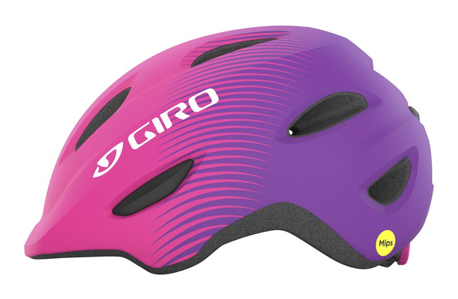 Kask dziecięcy GIRO SCAMP INTEGRATED MIPS matte pink purple fade