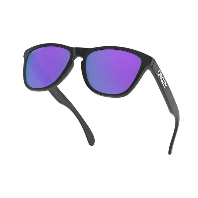 Oakley Frogskins - Matte Black - Prizm Violet - OO9013-H655 - Okulary przeciwsłoneczne