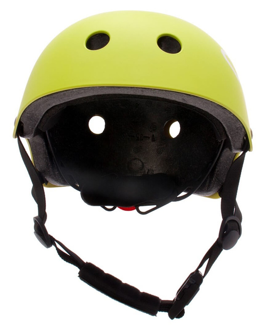 Kask rowerowy dla dzieci TRACKER- Love 2 RIDE, rozm. S, 50-54 cm z lampką LED i klipsem magnetycznym Lime - Sunbaby