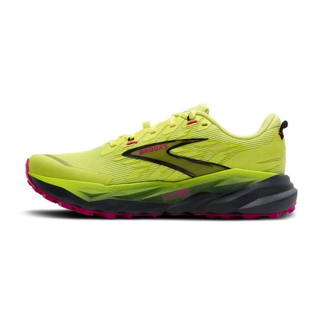 Buty do biegania damskie Cascadia 19 w terenie Limonkowe - Brooks-Running