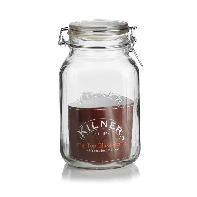 Słoik 2 l. Square Clip Top Jar   - KILNER