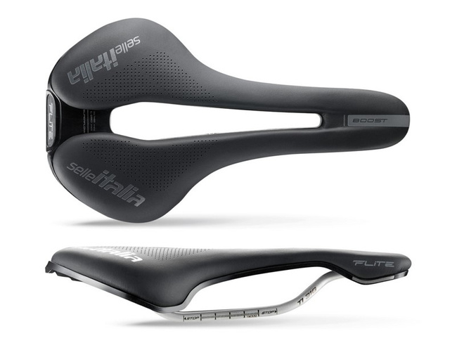 Siodło SELLE ITALIA FLITE BOOST TI316 SUPERFLOW S (id match S3), TI 316 Rail, Fibra-Tek, 194g