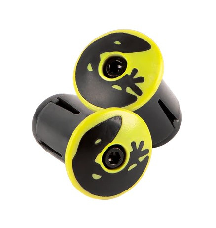 Korki do kierownicy LIZARDSKINS Road Bar End Plugs - Neon Yellow para