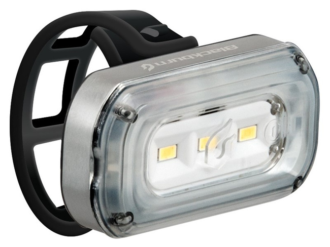 Lampka przednia BLACKBURN CENTRAL 100 USB, 100 lumenów srebrna