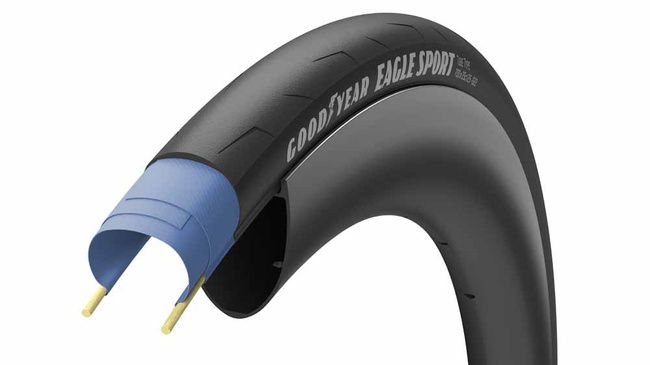 Opona Goodyear - Eagle Sport Tube Type 700x25/25-622 K. Blk