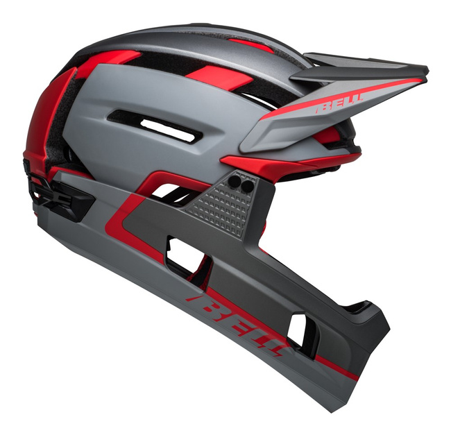 Kask full face BELL SUPER AIR R MIPS SPHERICAL matte gray red