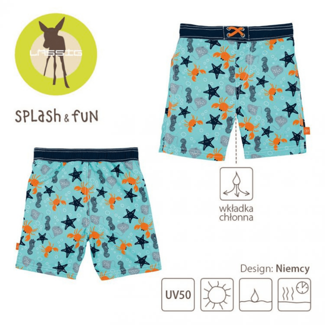 Spodenki do pływania z wkładką chłonną UV 50+ Star Fish - Lassig