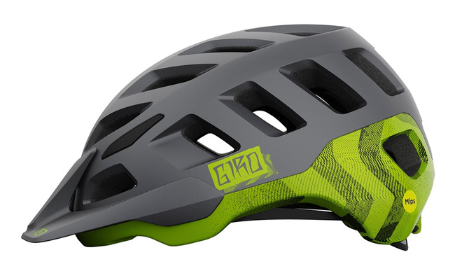 Kask mtb GIRO RADIX matte metallic black ano lime