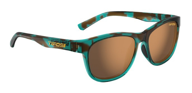 Okulary TIFOSI SWANK POLARIZED blue confetti (1 szkło Brown 15,4% transmisja światła)