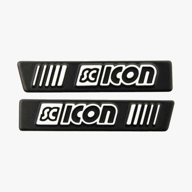 Logo SCICON LOGO METAL KIT AEROWING/AEROSHADE Black/White