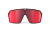 Okulary Rudy Project SPINSHIELD BLACK MATTE - MULTILASER RED