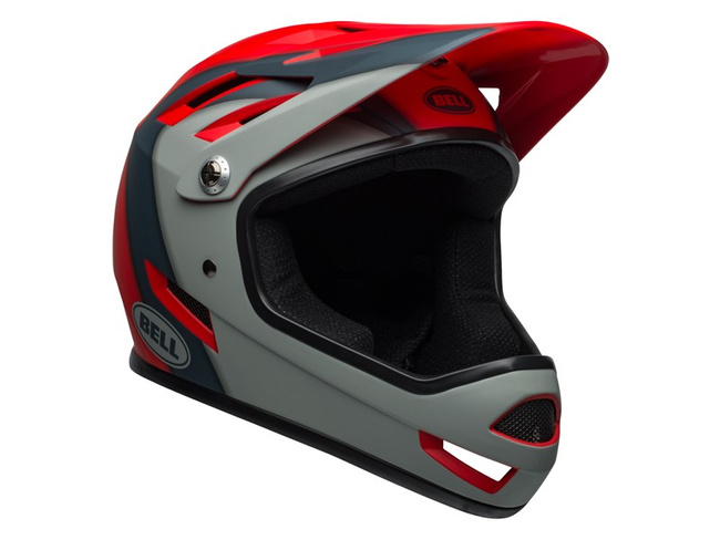 Kask full face BELL SANCTION presences matte crimson slate gray.