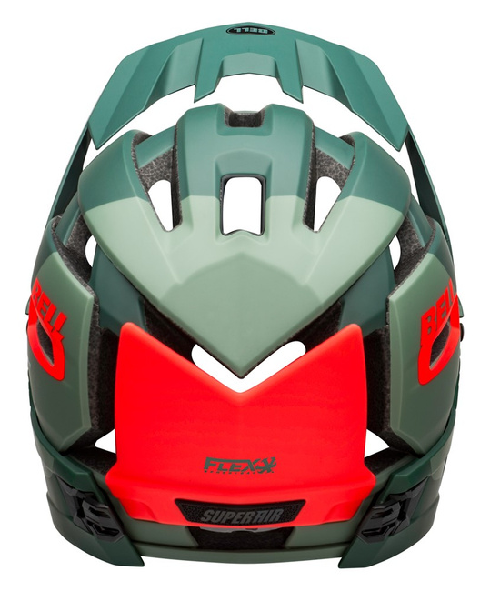 Kask full face BELL SUPER AIR R MIPS SPHERICAL matte gloss green infrared