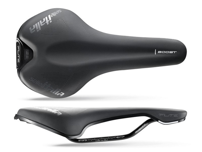 Siodło SELLE ITALIA FLITE BOOST TM S (id match S1), Manganese Rail, Soft-Tek, 240g