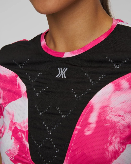 Koszulka Damska X-bionic Corefusion Run Shirt Wolfpack/white/neo Pink
