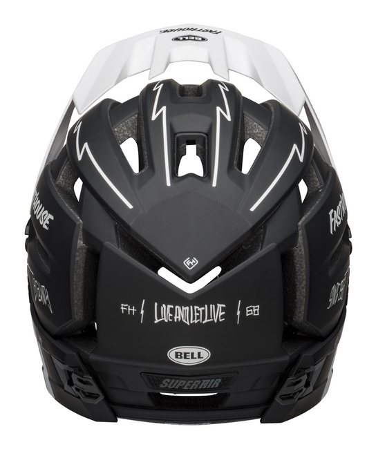 Kask full face BELL SUPER AIR R MIPS SPHERICAL matte black white fasthouse